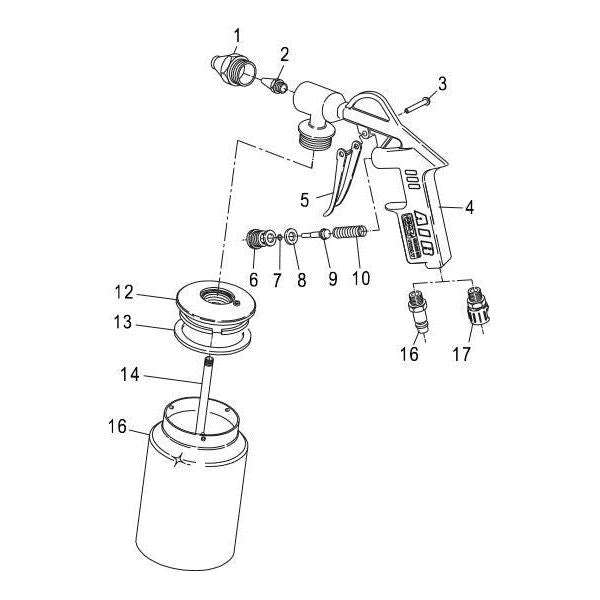 GAV 164A Pneumatic Undercoating Gun Secondary image