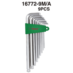 Hans 16772 Hex Key / Allen Wrench Set Ball End Tip (Longer Arm) - KHM Megatools Corp.