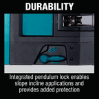 Makita SK106GDZ Cordless Cross Line Laser Level (Green) 12V CXT [Bare] - KHM Megatools Corp.