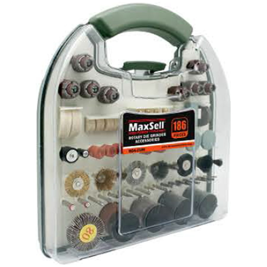 Maxsell MDA-2186 Rotary Die Grinder Accessories Set 186Pcs | MaxSell by KHM Megatools Corp. Main image