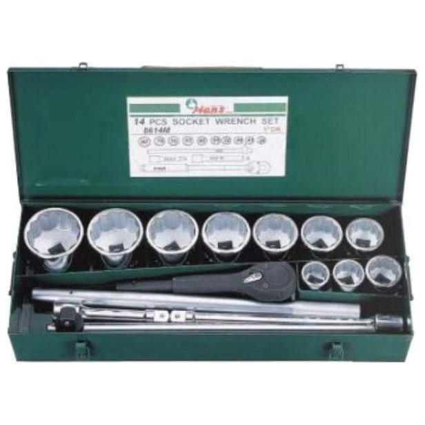 Hans 8614 1" Drive 14pcs Socket Wrench Set | Hans by KHM Megatools Corp. Main image