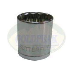 Butterfly  #813 Carbon Steel Socket 1/2" Drive - Goldpeak Tools PH Butterfly Main image