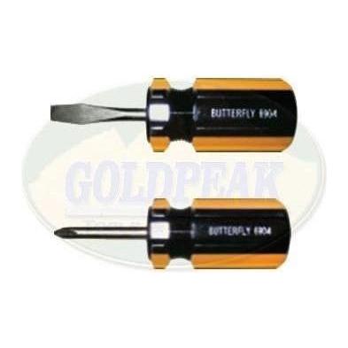 Butterfly #6904 Stubby Screwdriver (1/4") - Goldpeak Tools PH Butterfly Main image