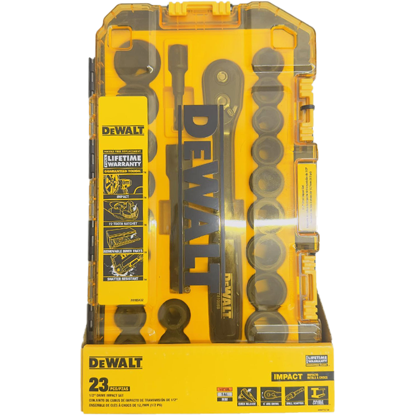 Dewalt DWMT74739 Combination Impact Socket Wrench Set 1/2" 23Pcs Secondary image