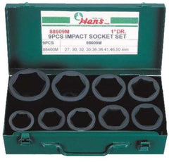 Hans 88609 1" Drive Impact Socket Wrench Set | Hans by KHM Megatools Corp.