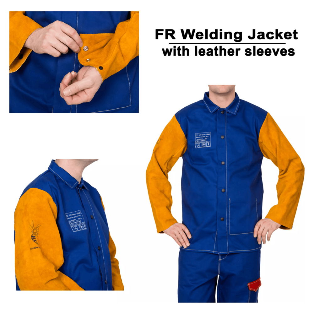 Arcsmith FR Welding Jacker with Leather sleeves | Arcsmith by KHM Megatools Corp. Main image