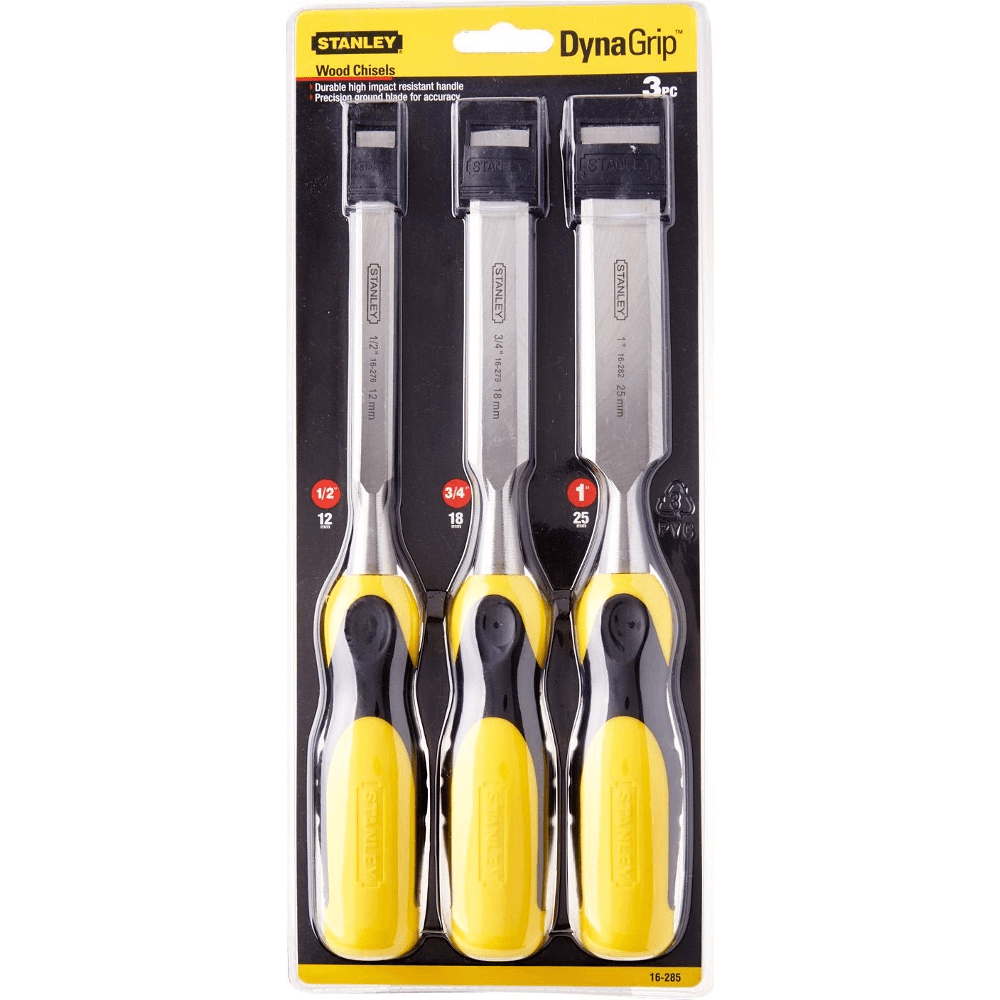 Stanley Wood Chisel Set PVC Handle (3pcs) - KHM Megatools Corp. Main image
