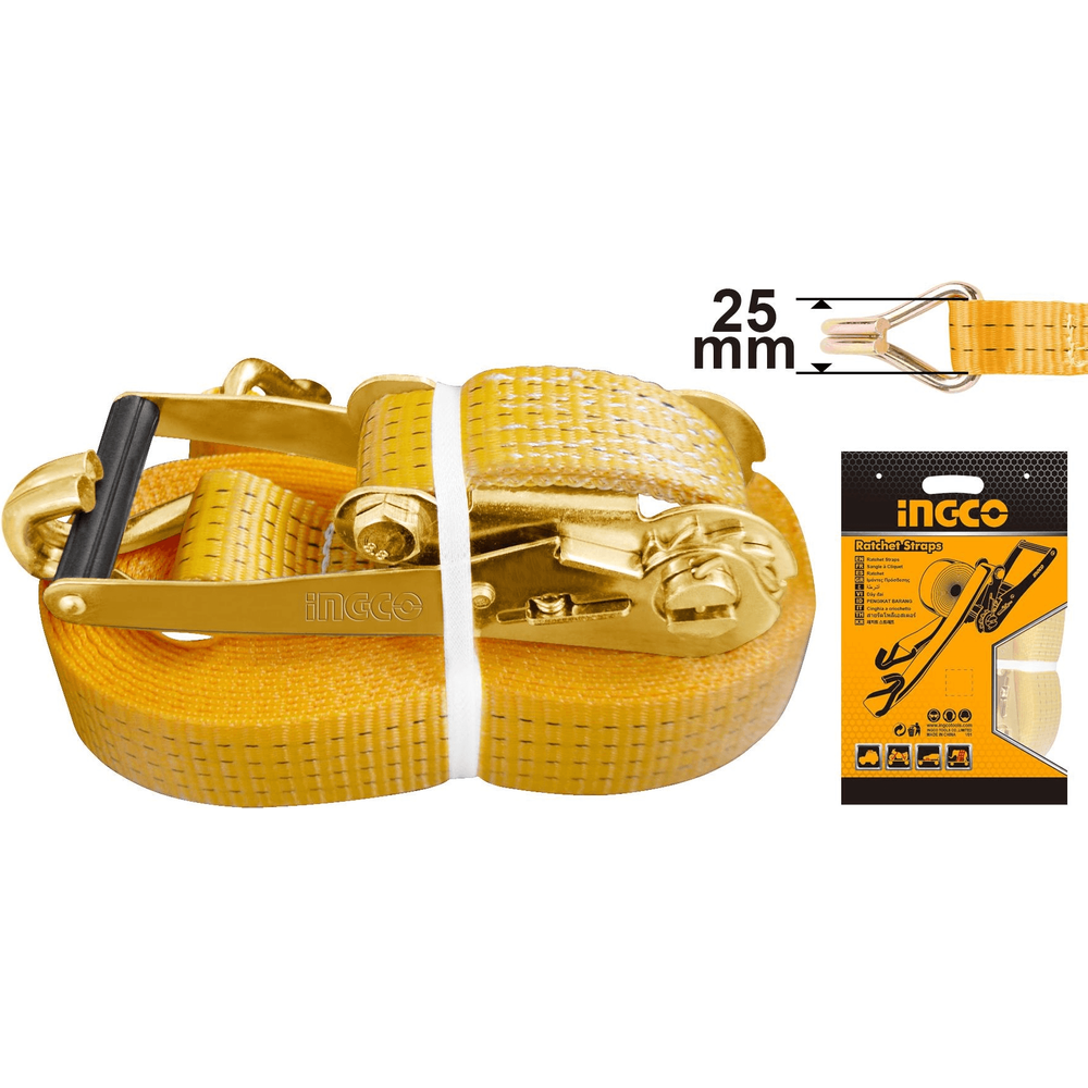 Ingco Ratcheting Straps / Ratchet Tie Down Secondary image