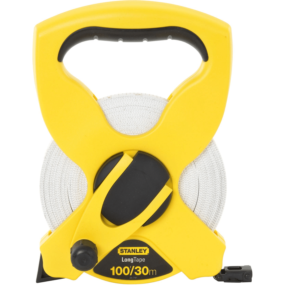 Stanley Open Reel Fiberglass Long Tape Measure (White Tape) Secondary image