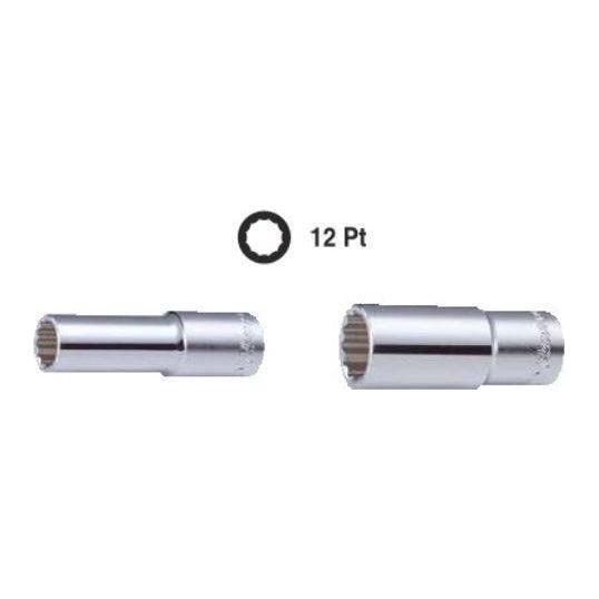 Hans 2302A 1/4" Drive Deep Socket Wrench 12pts (Inch) | Hans by KHM Megatools Corp. Main image