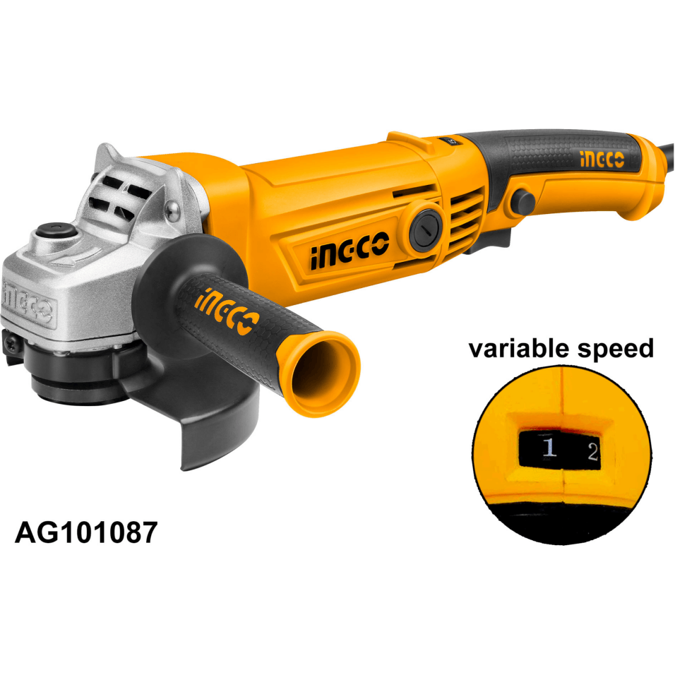 Ingco AG101087 Angle Grinder 1010W 4" (VS) - KHM Megatools Corp. Main image