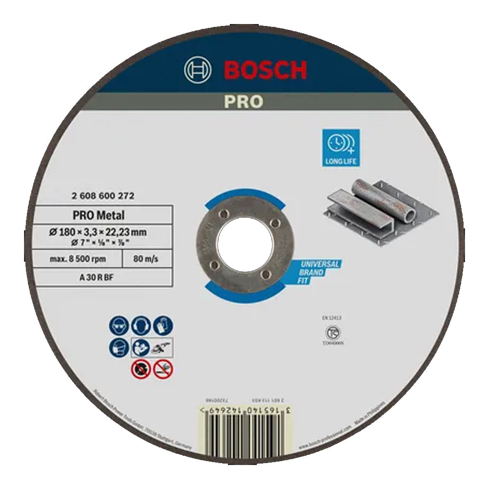 Bosch PRO 7-inch Cutting Disc for Metal - 3mm (2608600272) - ToolsSavvy.ph Main image