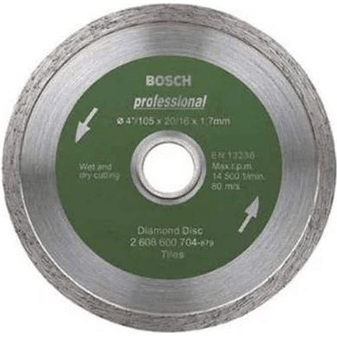 Bosch Diamond Cut Off Wheel 4" Continuous for Tiles (2608600704) - KHM Megatools Corp. Main image