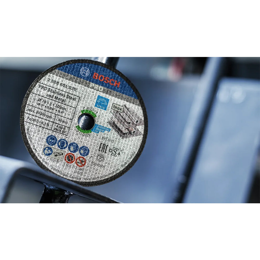 Bosch PRO 76mm Cutting Disc for Inox - 1mm (2608601520) - ToolsSavvy.ph