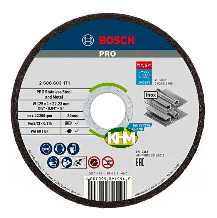 Bosch PRO 5-inch Standard Inox Cutting Disc (2608603171) - ToolsSavvy.ph Main image