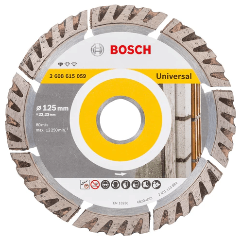 Bosch Diamond Cut Off Wheel 5" Universal Segmented (2608615059) - KHM Megatools Corp. Main image
