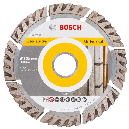 Bosch Diamond Cut Off Wheel 5" Universal Segmented (2608615059) - KHM Megatools Corp.