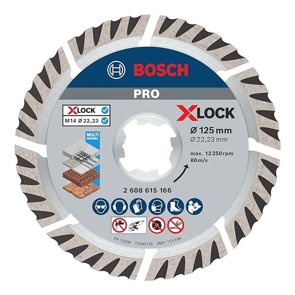 Bosch Diamond Cut Off Wheel 5" X-lock Universal (2608615166) - ToolsSavvy.ph