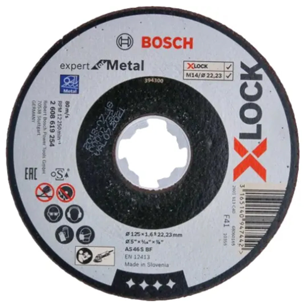 Bosch X-lock Cut Off Wheel 5"  Expert for Metal (2608619254) - ToolsSavvy.ph Main image