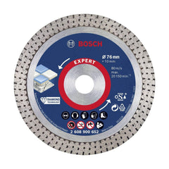 Bosch Diamond Cutting Disc for Tile 76MM Continuous (2608900652) | Bosch by KHM Megatools Corp.