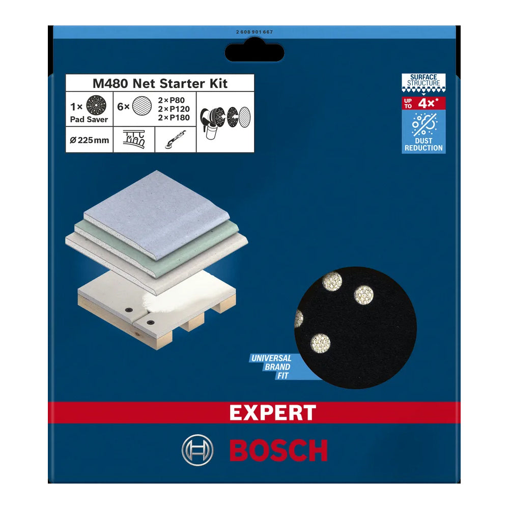 Bosch EXPERT Net M480 225mm 6+1 Start Kit 7pcs (2608901667)