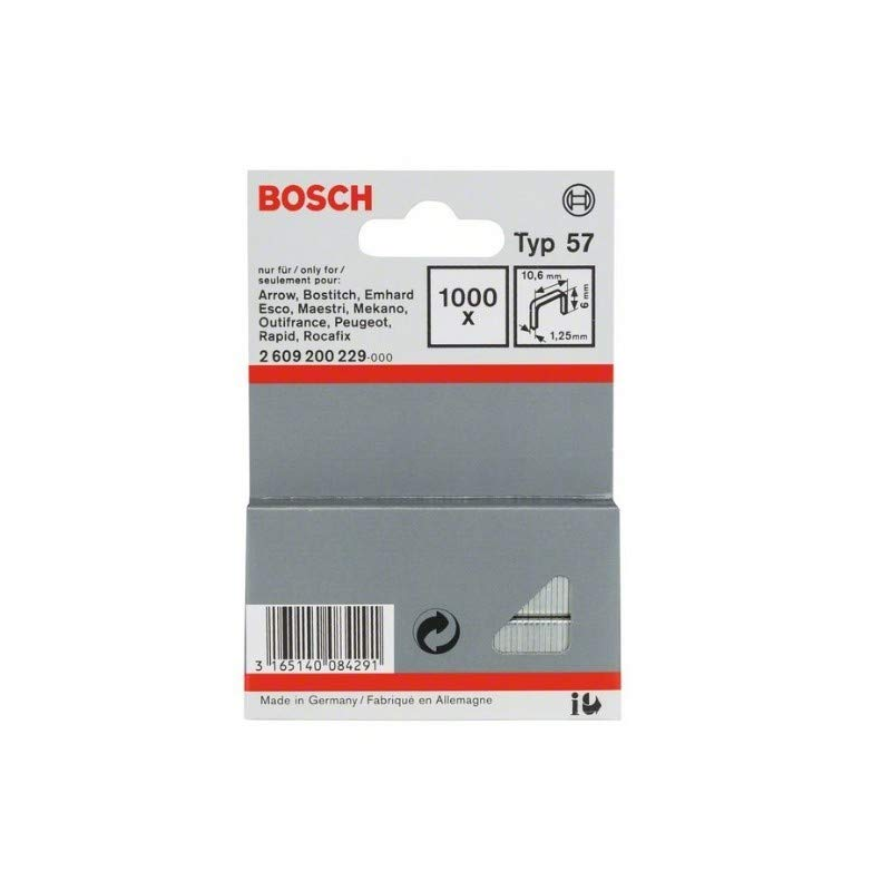 Bosch Type 57 Flat Wire Staples