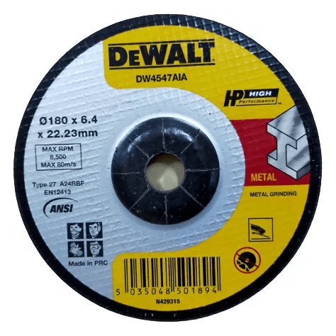 Dewalt DW4547AIA Grinding Disc 7" for Metal - KHM Megatools Corp. Main image