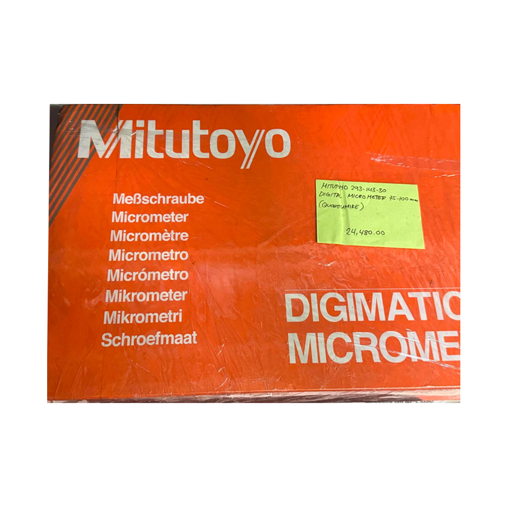 Mitutoyo 293-143-30 Digital Micrometer 75-100mm (Quantumike) (Order Cancel) - ToolsSavvy.ph