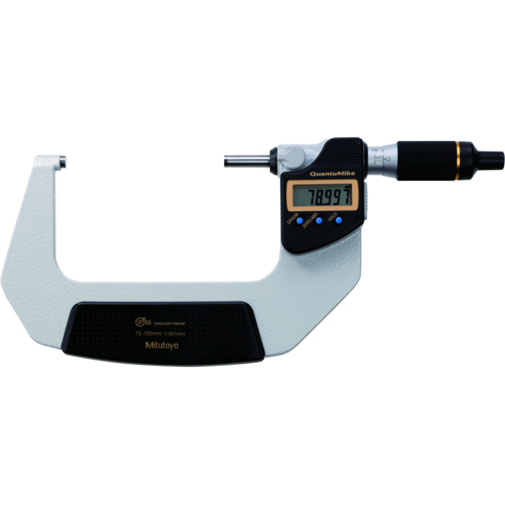 Mitutoyo 293-143-30 Digital Micrometer 75-100mm (Quantumike) - KHM Megatools Corp. Main image