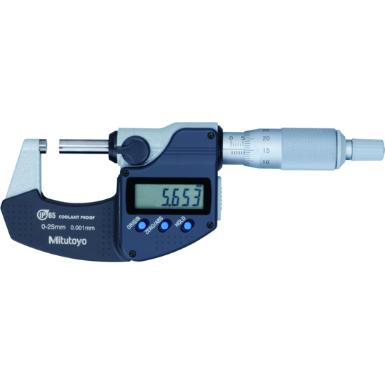 Mitutoyo 293-230-30 Digital Micrometer 25mm (IP65 Coolant Proof) - KHM Megatools Corp. Main image