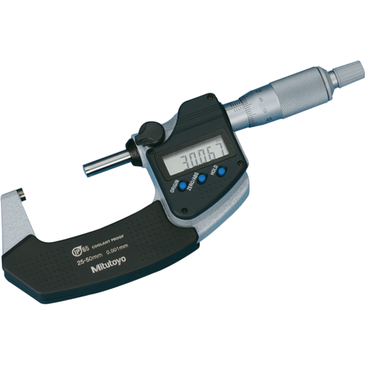 Mitutoyo 293-241-30 Digital Micrometer 25-50mm (IP65 Coolant Proof) - KHM Megatools Corp. Main image