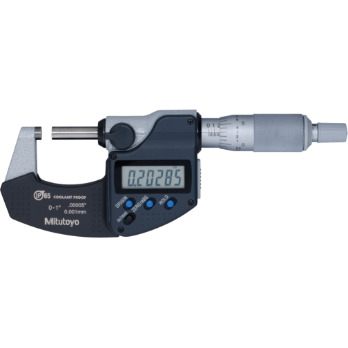 Mitutoyo 293-330-30 Digital Micrometer 1" (IP65 Coolant Proof) - KHM Megatools Corp. Main image