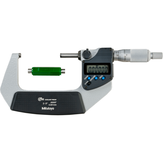 Mitutoyo 293-332-30 Digital Micrometer 2-3" (IP65 Coolant Proof) - KHM Megatools Corp. Main image