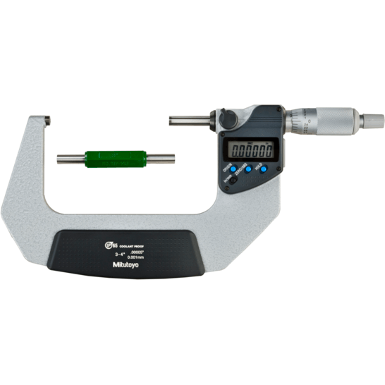 Mitutoyo 293-333-30 Digital Micrometer 3-4" (IP65 Coolant Proof) - KHM Megatools Corp. Main image