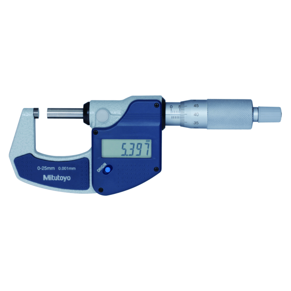 Mitutoyo 293-821-30 [Digimatic] Digital Outside Micrometer 25mm (Ratchet Stop) - KHM Megatools Corp.