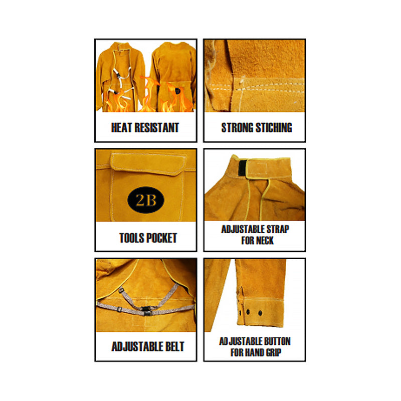 2B Long Sleeve Welding Apron Secondary image