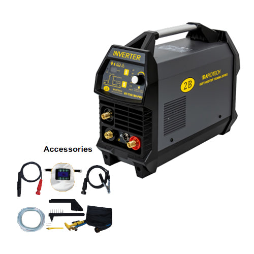 2B RT-TIG180-PRO IGBT Inverter TIG/MMA Welding Machine (Rapidtech Series) - ToolsSavvy.ph