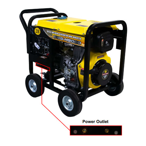 2B DWG-H9000 Diesel Welding Generator Non-Inverter (Rapidtech Series) - ToolsSavvy.ph