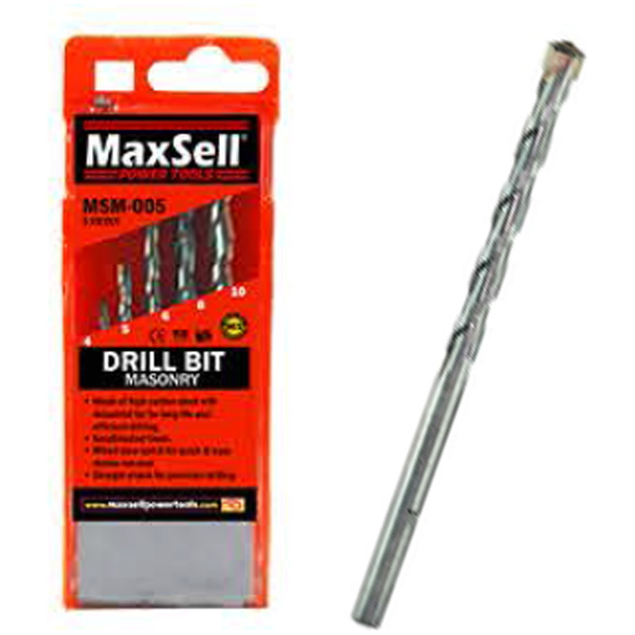 Maxsell MSM-005 Masonry Drill Bit Set 5Pcs | MaxSell by KHM Megatools Corp.