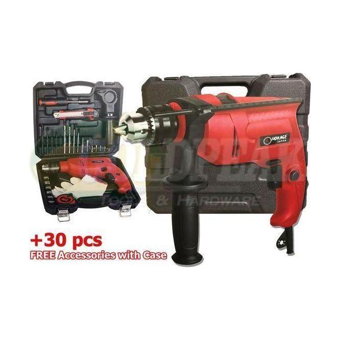 Hokage HKG-ID650K Hammer Drill with 30 pcs Tool Set - Goldpeak Tools PH Hokage Main image