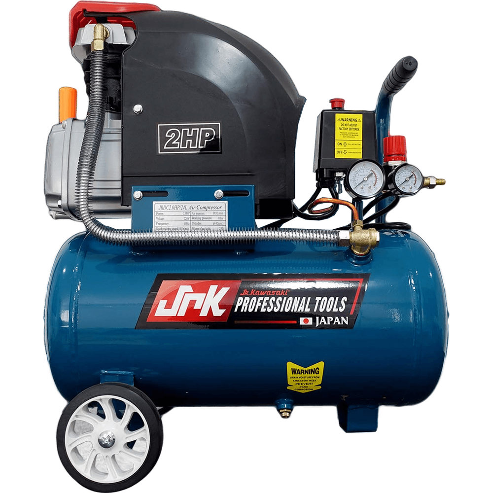 JR Kawasaki 2HP Direct Couple Air Compressor (JRKDC2HP/24L) - KHM Megatools Corp. Main image
