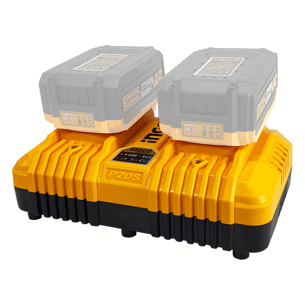 Ingco FCLI2024 20V Battery Charger (2-Slots) [P20S] - KHM Megatools Corp. Main image