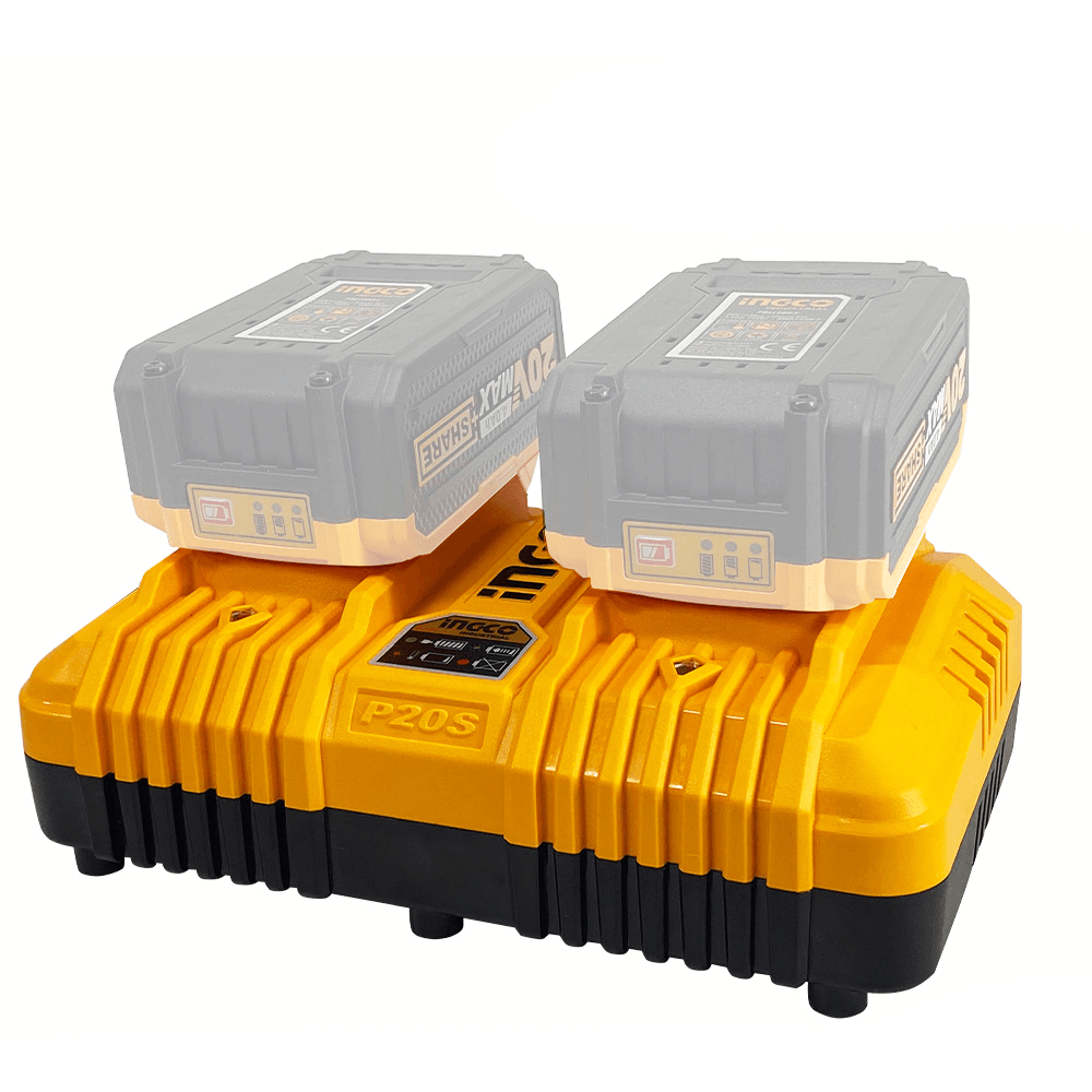 Ingco FCLI2024 20V Battery Charger (2-Slots) [P20S] - KHM Megatools Corp.