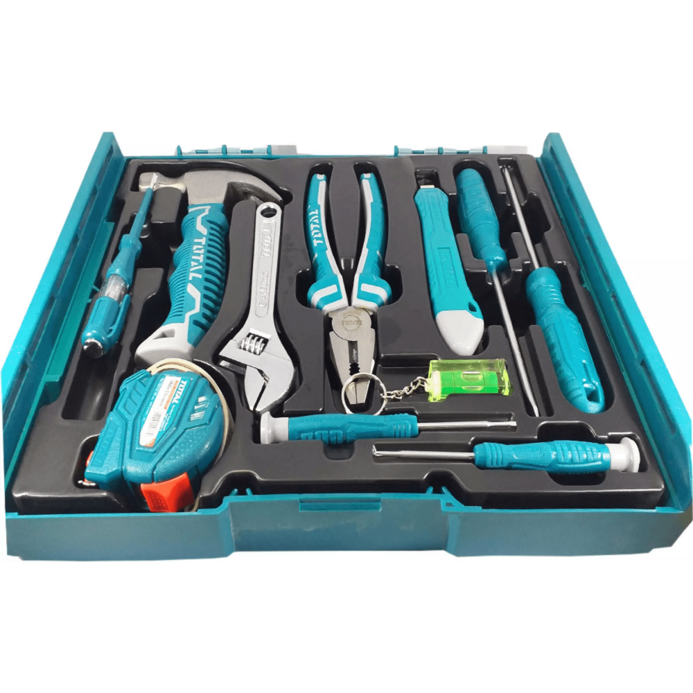 Total THKTV02H111 11pcs Hand Tools Set with Stackable Tool Box Secondary image