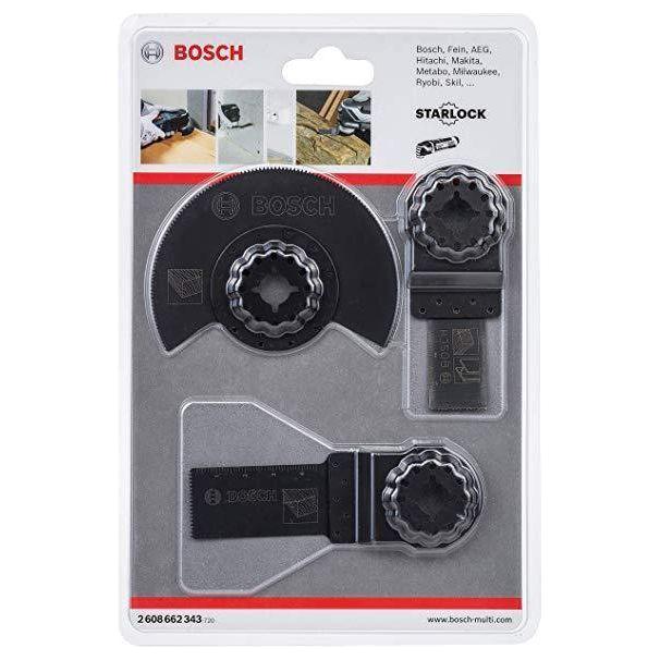 Bosch Starlock Wood & Metal Accessory Kit Set for Oscillating Tools (3pcs) - Goldpeak Tools PH Bosch