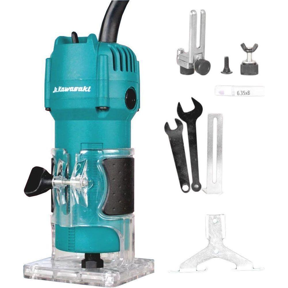 JR Kawasaki JR3709 Palm Router / Trimmer 1/4" 650W - KHM Megatools Corp. Main image