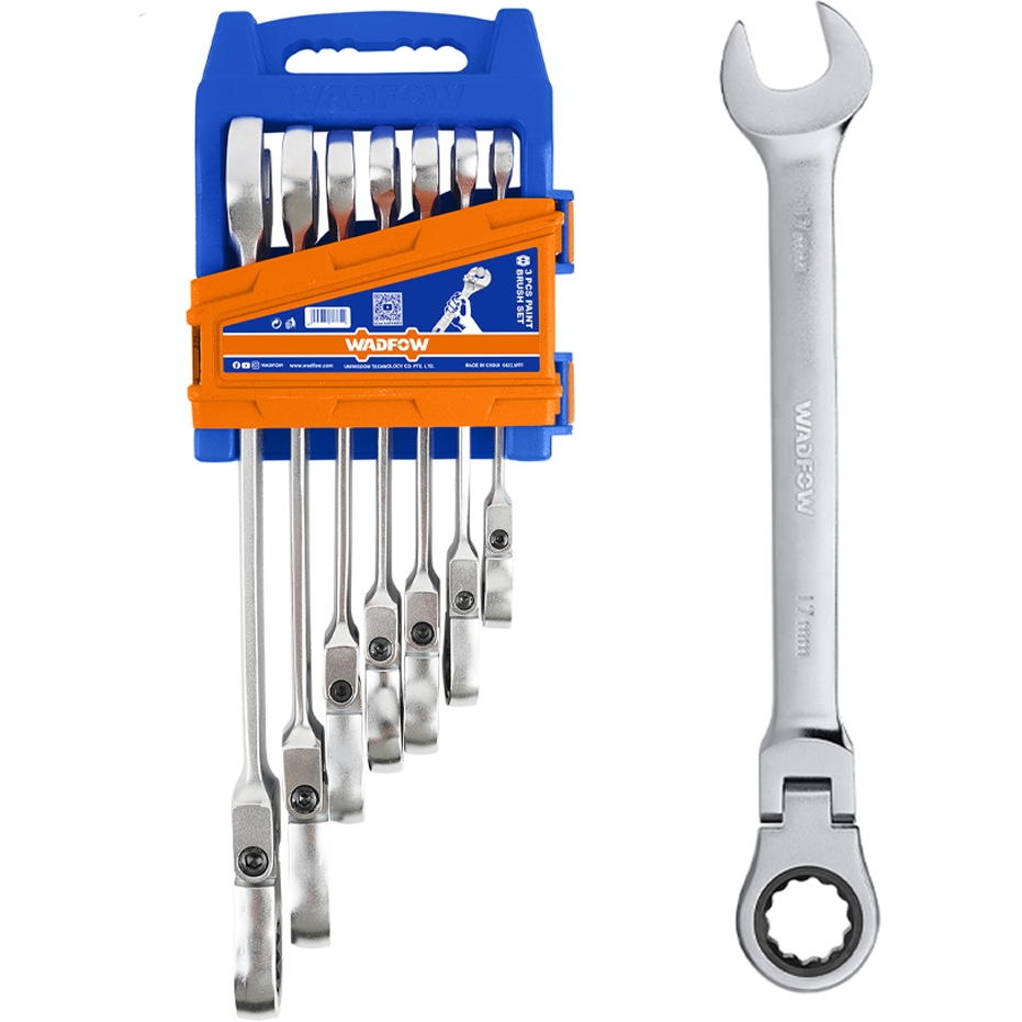 Wadfow WSP5207 Flexible Rachet Spanner 8-19MM 7Pcs | Wadfow by KHM Megatools Corp.