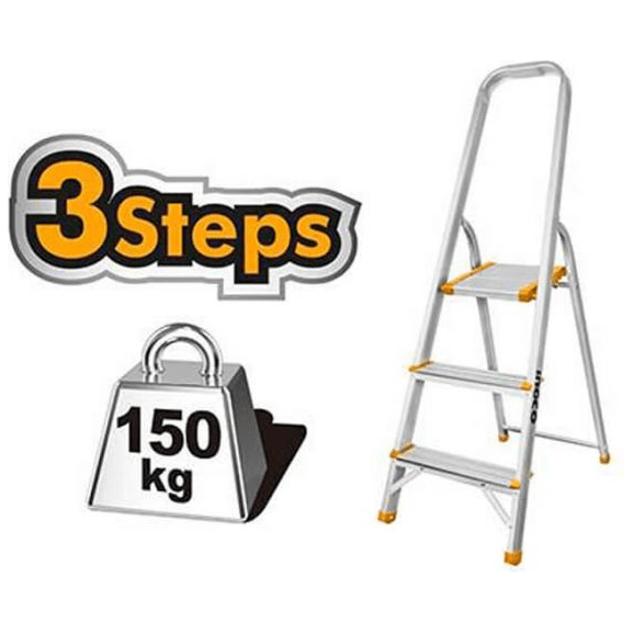 Ingco Household Aluminum A-Type Ladder - KHM Megatools Corp. Main image