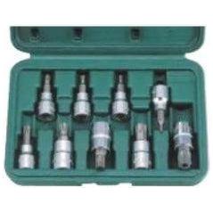 Hans 36025-9 3/8" Drive 9pcs Tamperproof Torx Bit Socket Wrench Set | Hans by KHM Megatools Corp. Main image