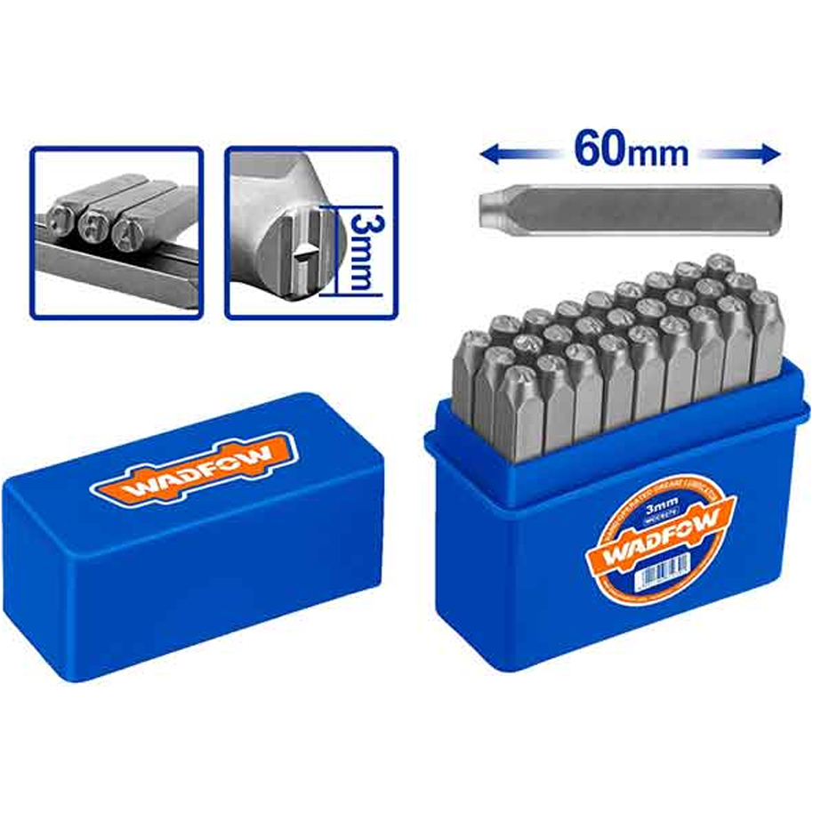 Wadfow WCC9273 Letter Punch Set 27Pcs 3mm Secondary image